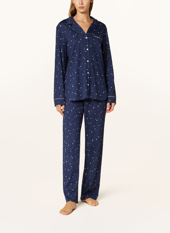 CALIDA Pyjama SWEET DREAMS DONKERBLAUW / WIT