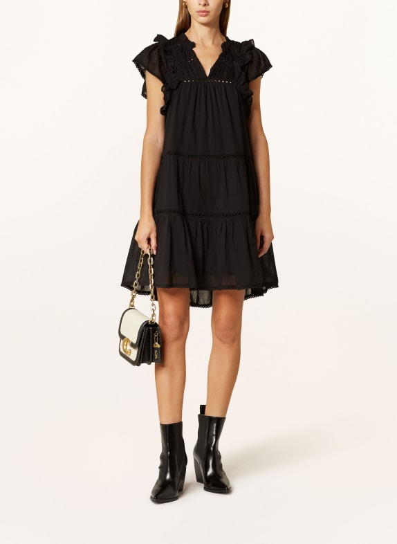 NEO NOIR Kleid JAMMA mit Rüschen SCHWARZ