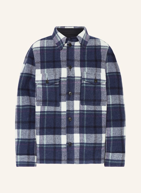 ISABEL MARANT Overshirt KERVON DUNKELBLAU/ BLAU/ HELLGRAU