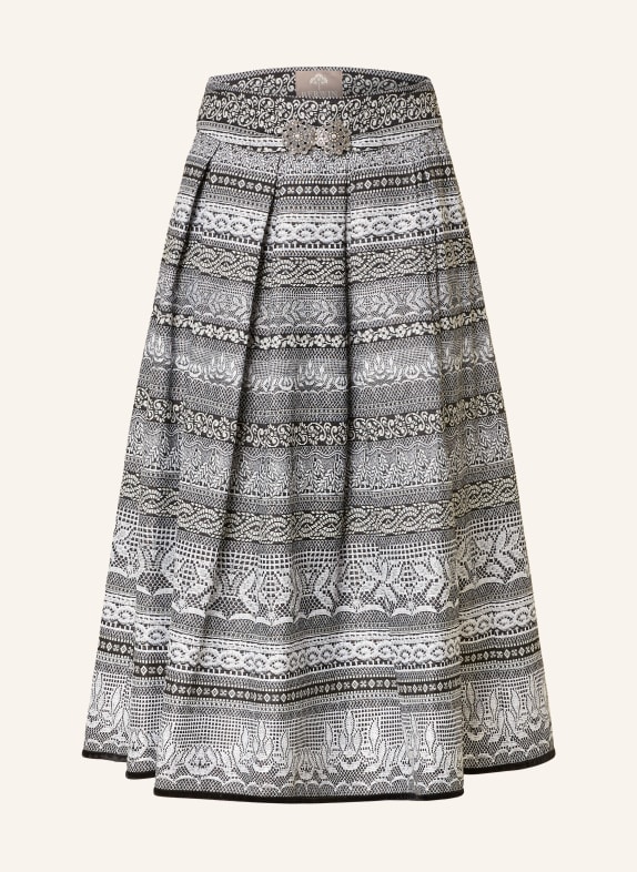 BERWIN & WOLFF Jacquard skirt BLACK/ WHITE