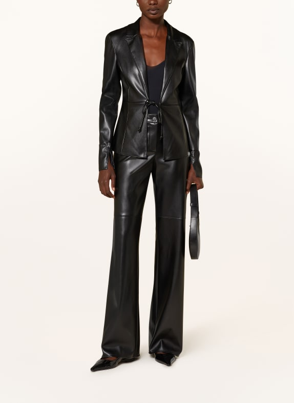 PATRIZIA PEPE Broek in lederlook K103 NERO