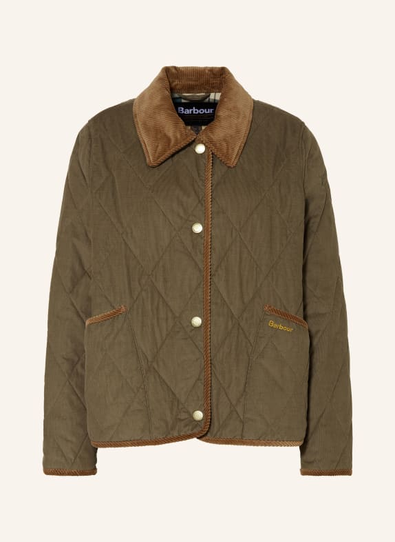 Barbour Steppjacke EMILIA aus Cord OLIV/ BRAUN