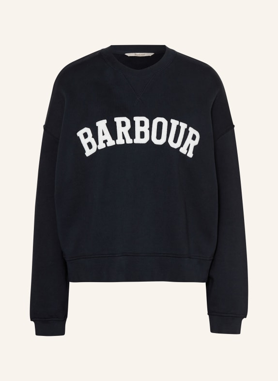 Barbour Sweatshirt SILVERDALE DUNKELBLAU/ WEISS