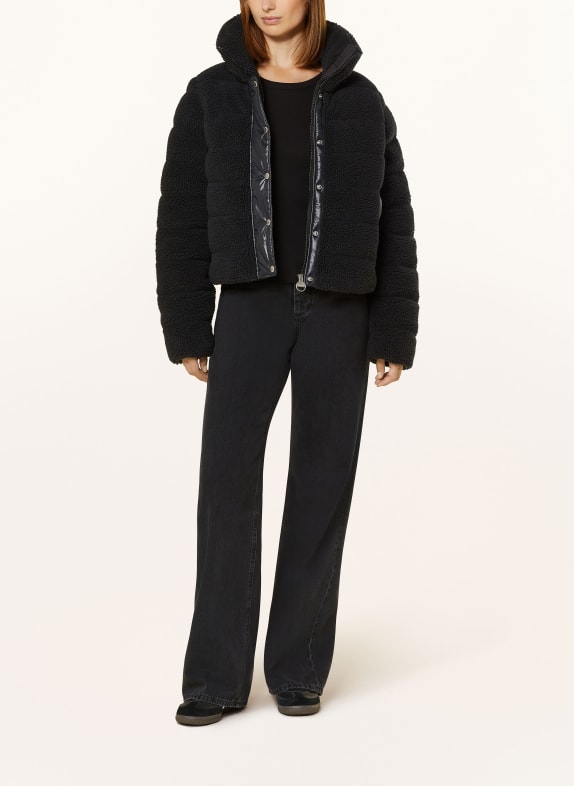 BARBOUR INTERNATIONAL Steppjacke FRANCHESCA aus Teddyfell SCHWARZ