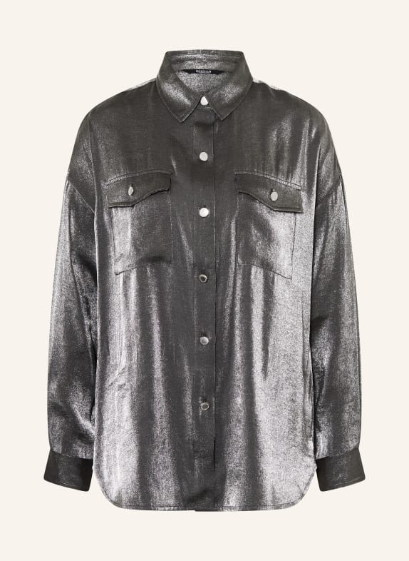 BARBOUR INTERNATIONAL Kurtka pikowana INTERNATION POLARQUILT ze sztucznym futrem CZIEMNOSZARY/ SREBRNY