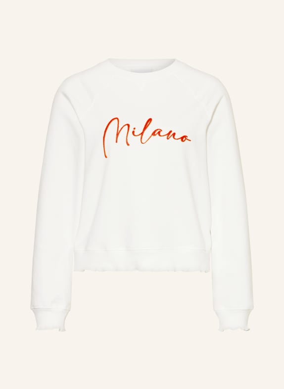 rich&royal Sweatshirt WHITE/ ORANGE