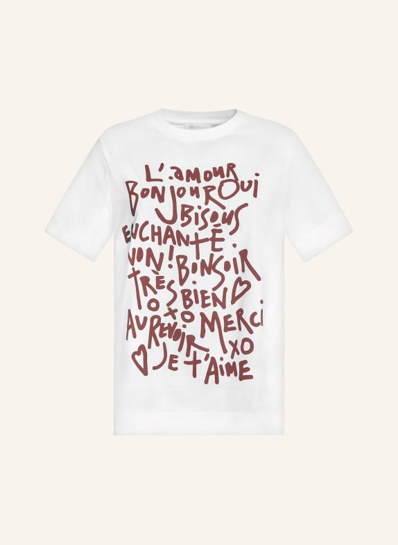 rich&royal T-Shirt WEISS/ DUNKELROT