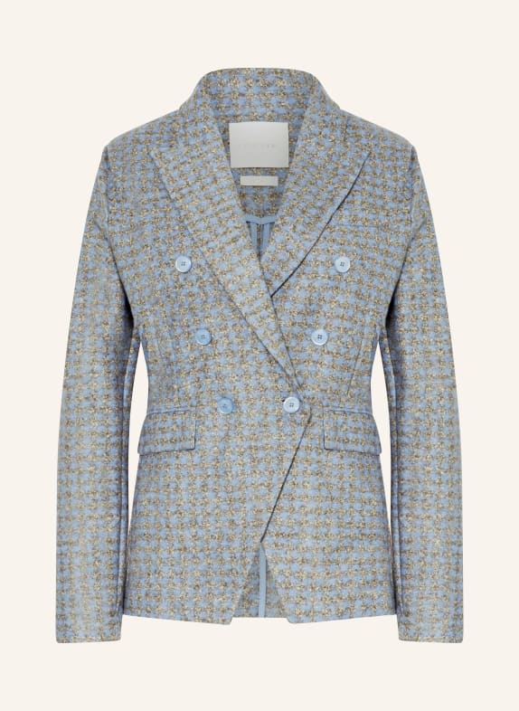 rich&royal Strick-Blazer HELLBLAU/ GRAU