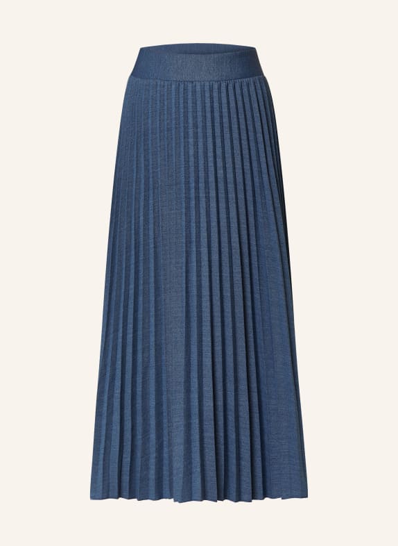 rich&royal Pleated skirt in jersey BLUE