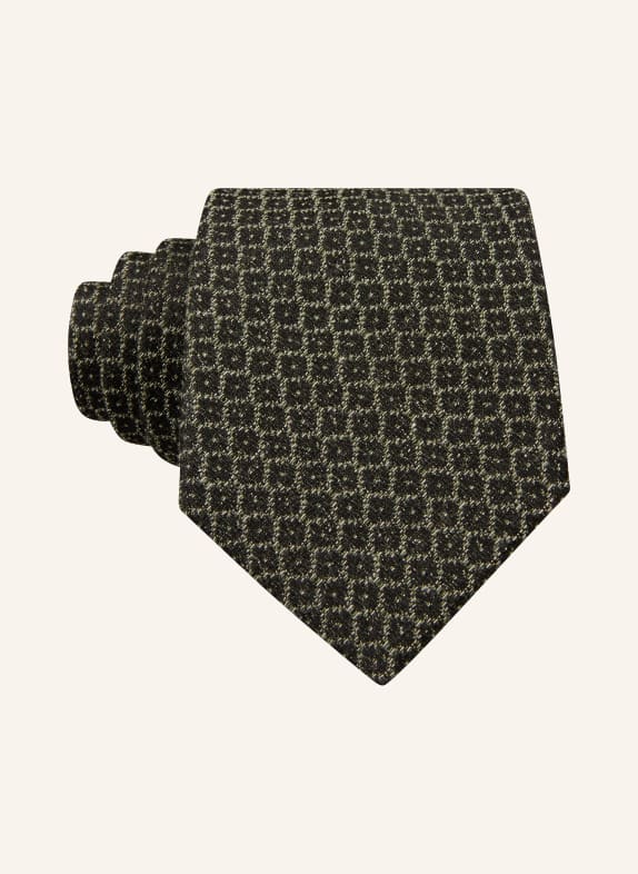 STRELLSON Tie DARK GREEN/ LIGHT GREEN