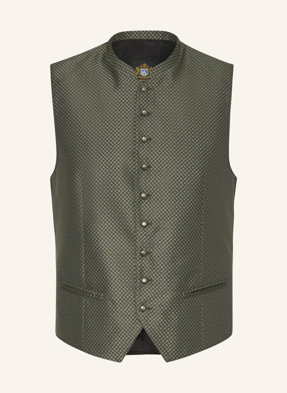 Hammerschmid Trachtenweste NICK Slim Fit OLIV/ HELLGRAU/ SCHWARZ