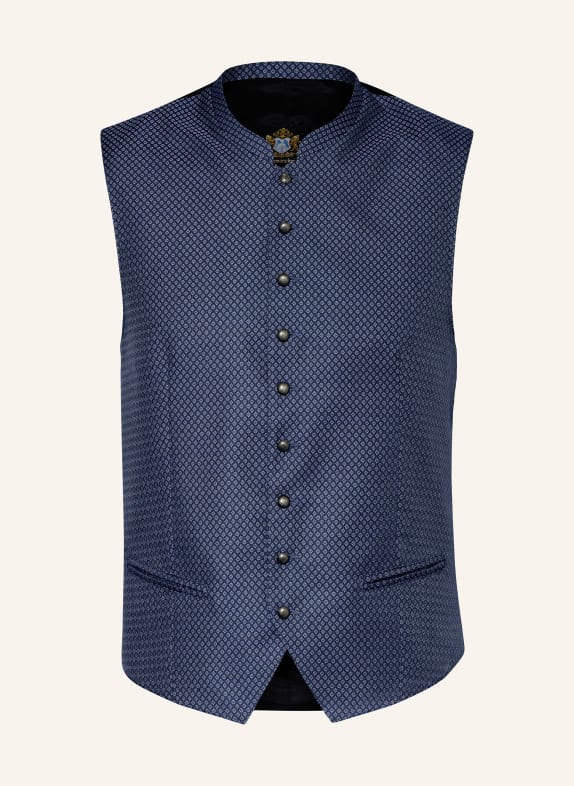 Hammerschmid Trachtenweste NICK Slim Fit BLAU/ HELLBLAU/ SCHWARZ