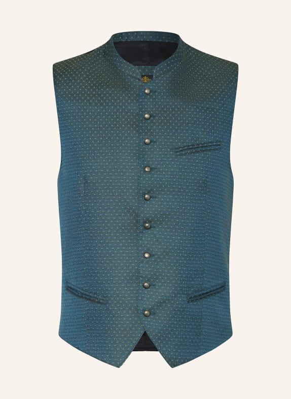Hammerschmid Trachtenweste FRANK Slim Fit PETROL/ SCHWARZ/ HELLGRAU