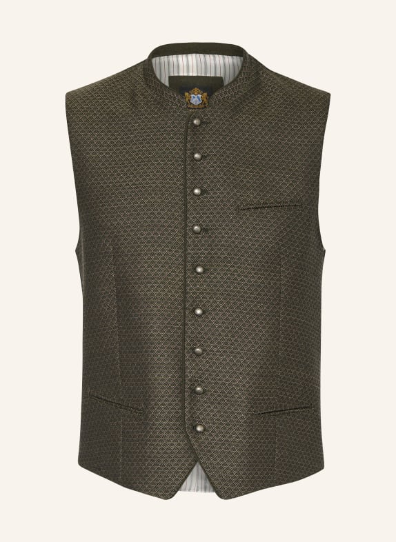 Hammerschmid Trachtenweste GREGOR Slim Fit OLIV/ HELLLILA/ DUNKELGRAU