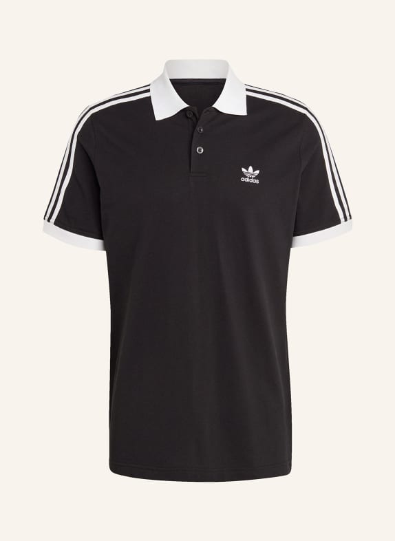 adidas Originals Koszulka polo z piki ADICOLOR CLASSICS z lampasami CZARNY