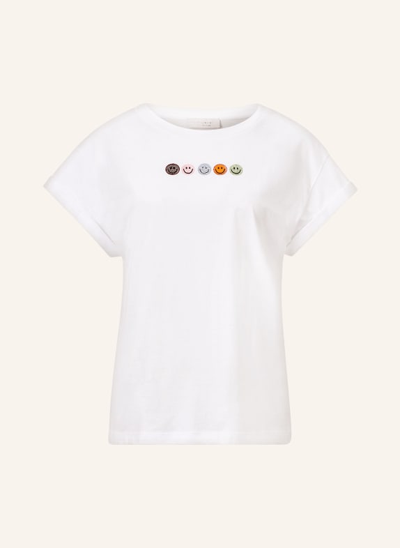 rich&royal T-shirt with decorative gems WHITE