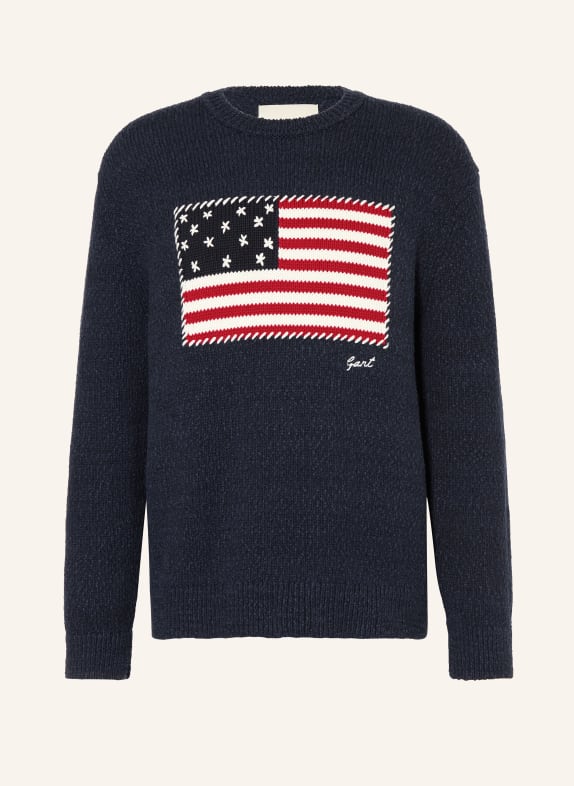GANT Pullover DUNKELBLAU/ ROT