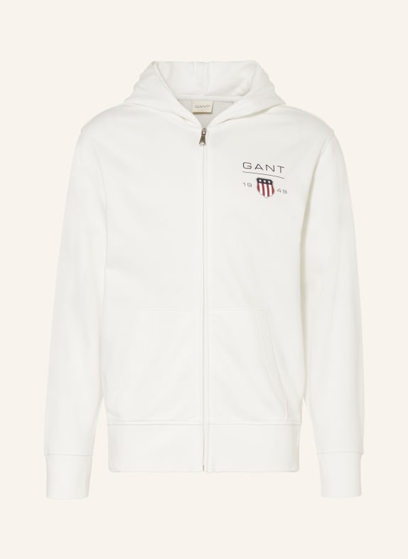 GANT Sweatjacke WEISS