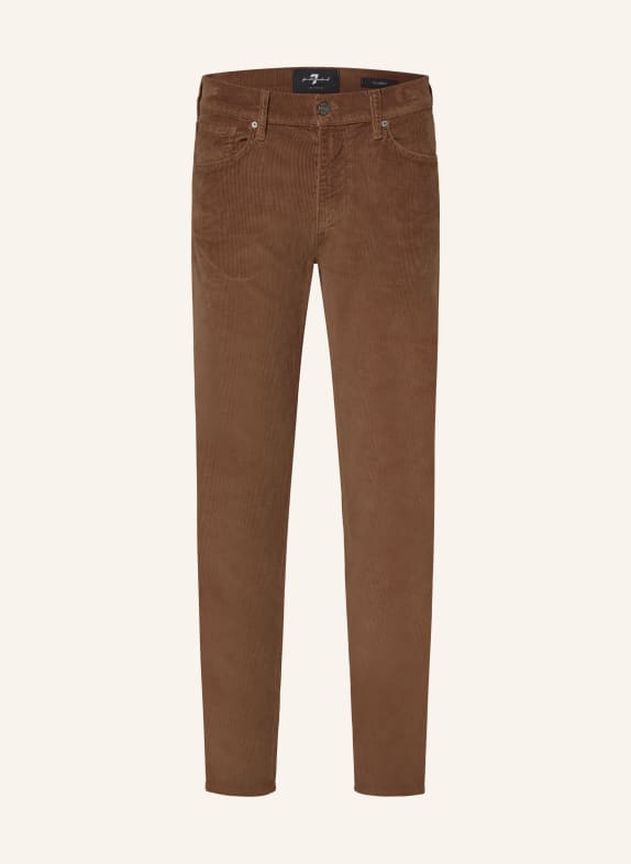 7 for all mankind Corduroy trousers SLIMMY slim straight fit BROWN