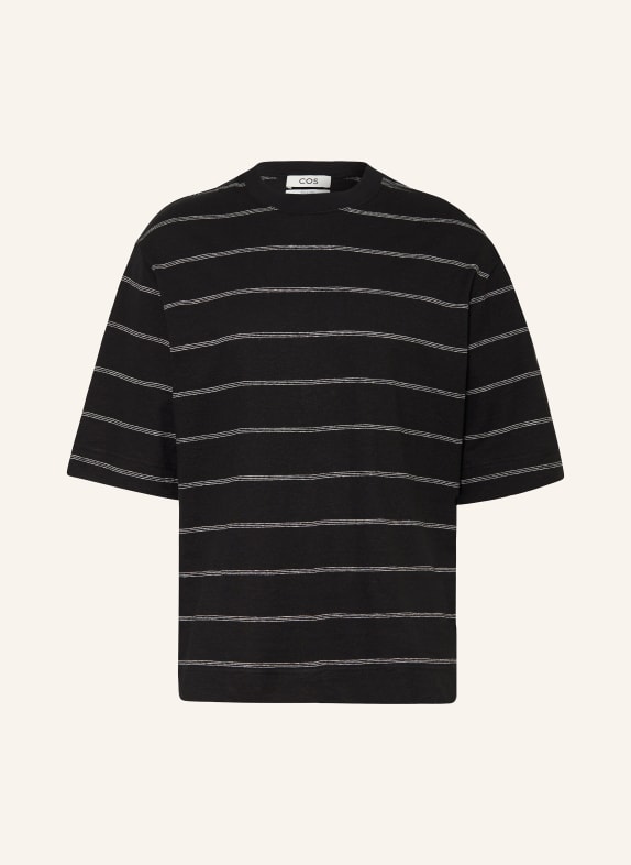COS T-Shirt SCHWARZ/ WEISS
