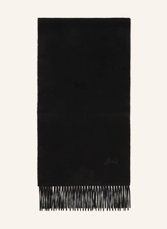 Brioni Cashmere scarf BLACK