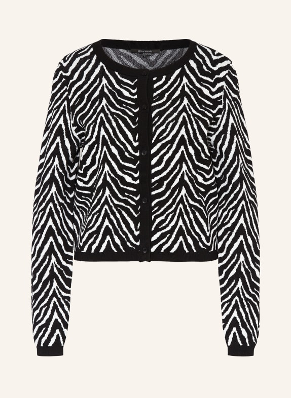 comma Strickjacke SCHWARZ/ WEISS