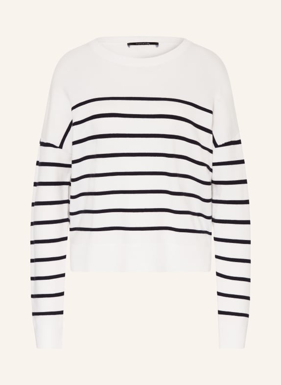 comma Sweater WHITE/ BLACK