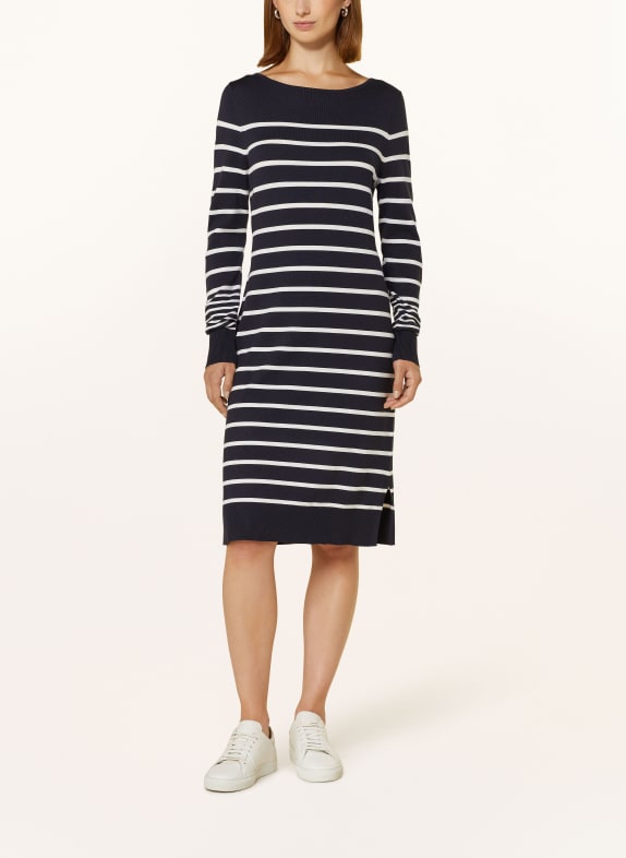 comma Sukienki koszulowe WEEKEND Max Mara GRANATOWY/ BIAŁY
