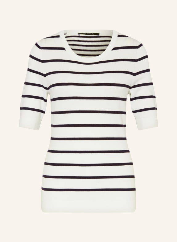 comma Strickshirt WEISS/ SCHWARZ