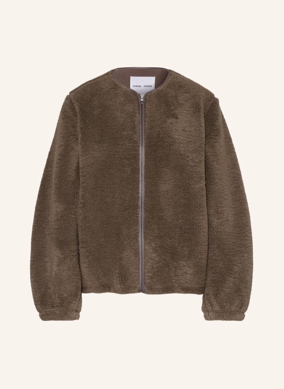 SAMSØE  SAMSØE Teddyfell-Jacke SAAUTUMN KHAKI