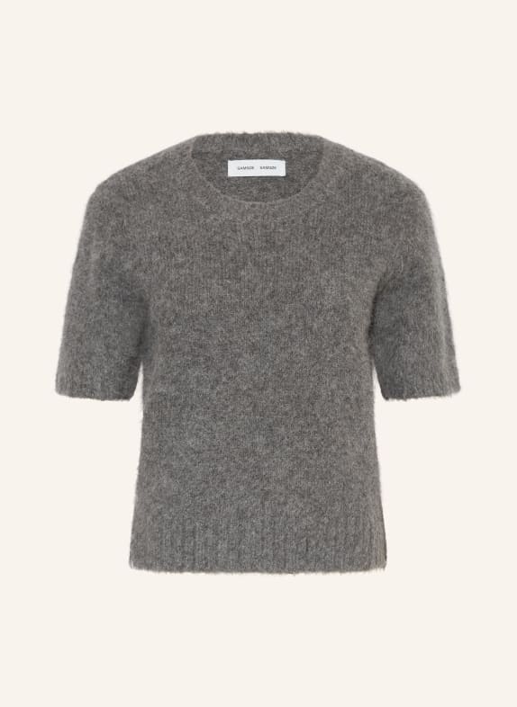 SAMSØE  SAMSØE Strickshirt SAJEANNE mit Alpaka GRAU