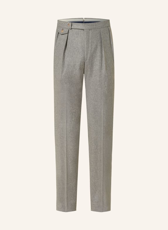 POLO RALPH LAUREN Spodnie flanelowe slim fit JASNOCZARY