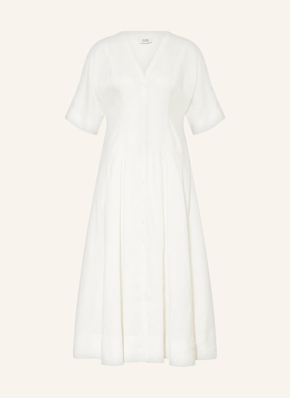 COS Linen dress WHITE