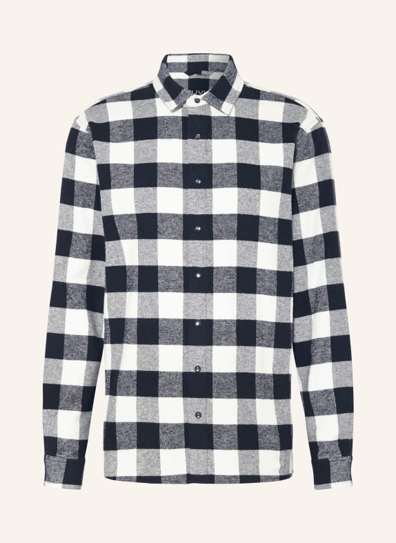 Juvia paperclip logo T-shirt DARK BLUE/ ECRU