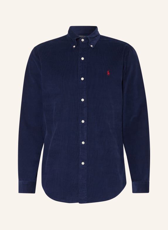 POLO RALPH LAUREN Corduroy shirt custom fit DARK BLUE