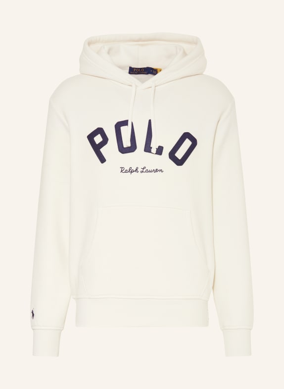 POLO RALPH LAUREN Mikina s kapucí KRÉMOVÁ/ TMAVĚ MODRÁ