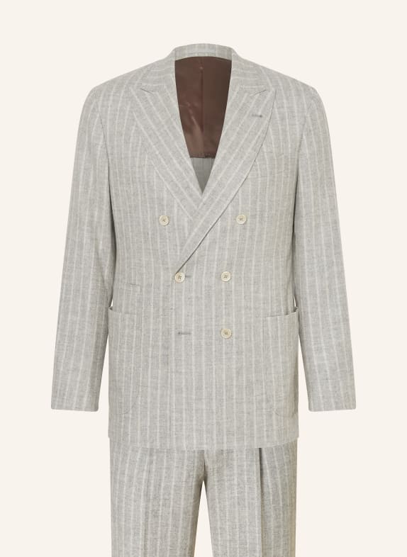 BRUNELLO CUCINELLI Anzug Extra Slim Fit mit Alpaka HELLGRAU/ ECRU