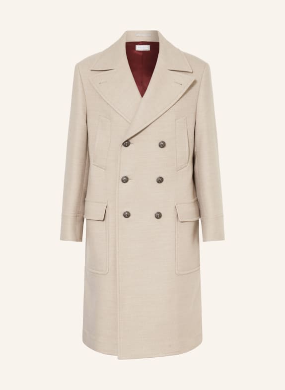 BRUNELLO CUCINELLI Wollmantel TAUPE