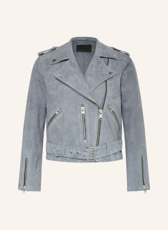 ALLSAINTS Lederjacke BALFERN BLAUGRAU