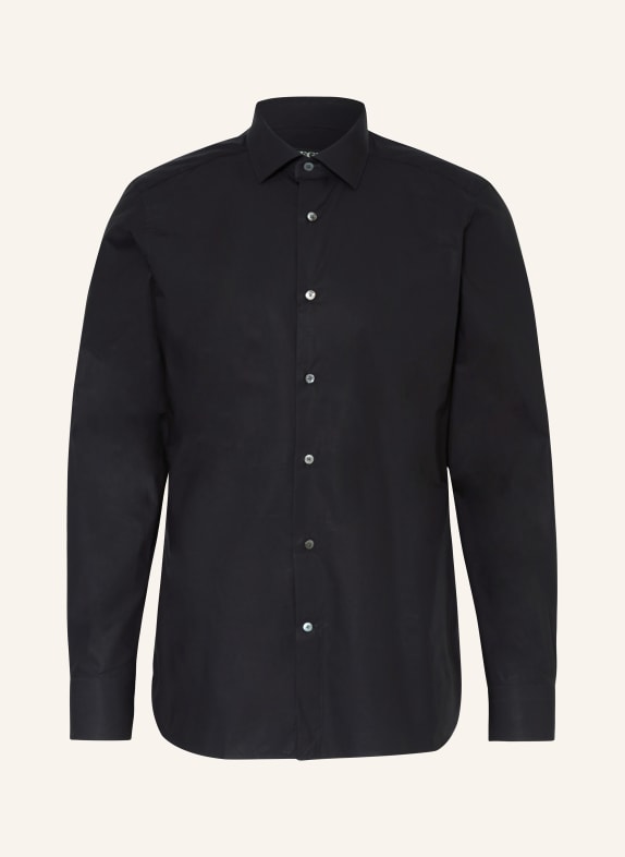ZEGNA Hemd Regular Fit SCHWARZ