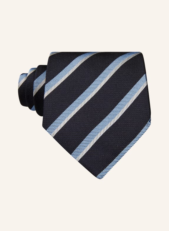 ZEGNA Tie DARK BLUE/ LIGHT BLUE/ LIGHT GRAY