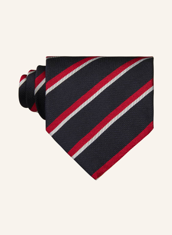 ZEGNA Tie DARK BLUE/ RED/ LIGHT GRAY