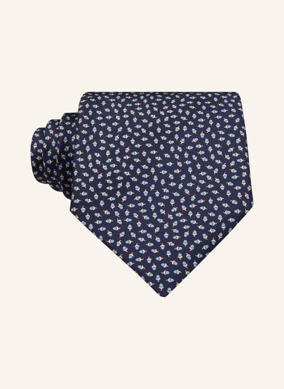 ZEGNA Tie DARK BLUE/ LIGHT BLUE