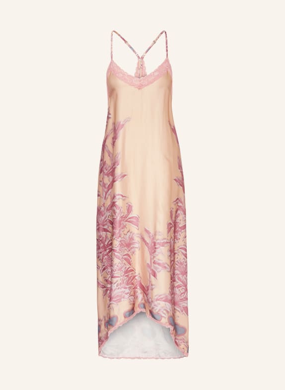 miss goodlife Satinkleid mit Spitze ROSÉ/ HELLLILA/ DUNKELLILA