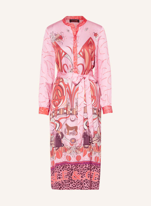 miss goodlife Satinkleid ROSA/ DUNKELORANGE/ BEIGE
