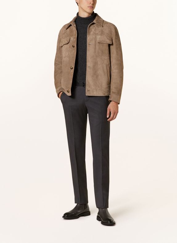 PT TORINO Chino slim fit DONKERGRIJS