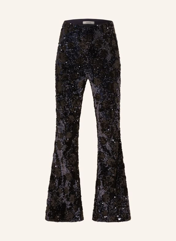 DOROTHEE SCHUMACHER Jerseyhose mit Pailletten DUNKELBLAU