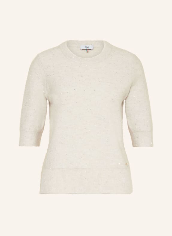 CINQUE Strickshirt CIBRUNI mit Pailletten BEIGE