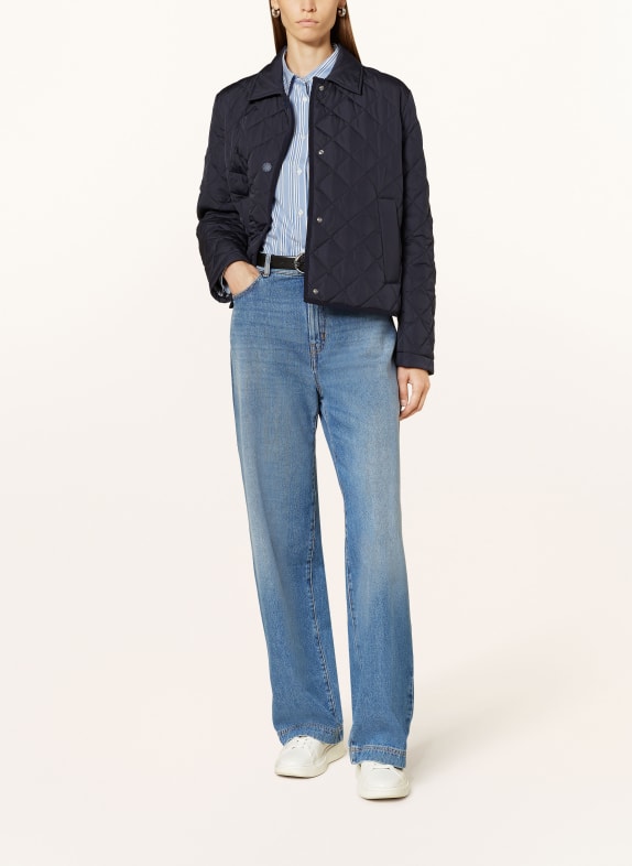 WEEKEND Max Mara Kurtka pikowana VADIER GRANATOWY