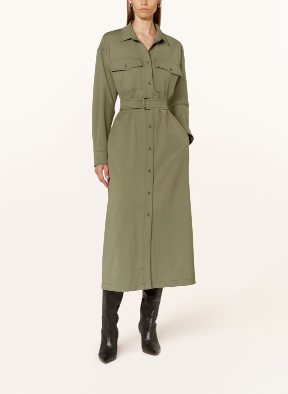 WEEKEND Max Mara Hemdblusenkleid CLOWN KHAKI